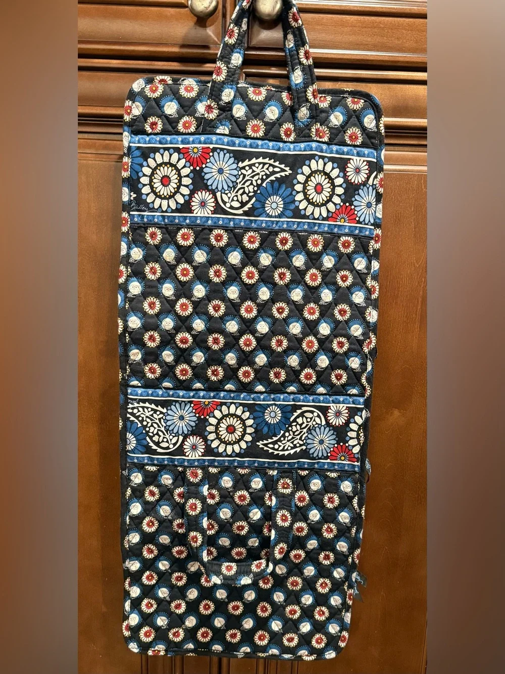 Vera Bradley Night Owl Hanging Travel Toiletry Bag